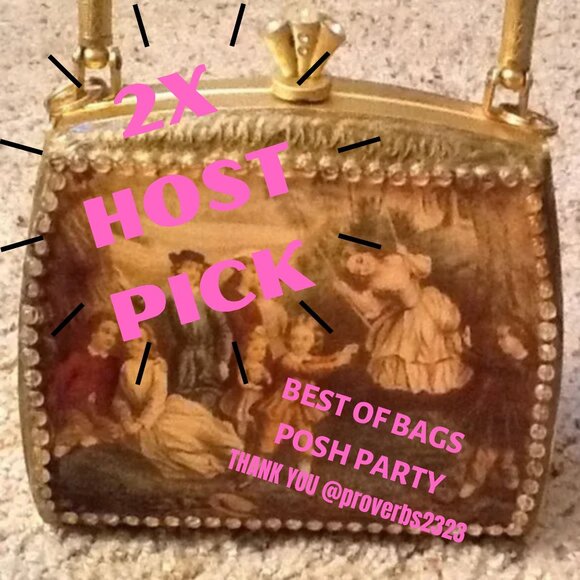 Vintage VICE VERSA Girl On A Swing Purse - Picture 5 of 6